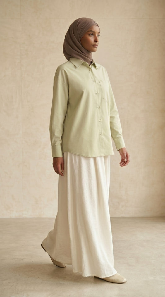 AÏKARA Paris — Chemise Chemise Pistacchio Vert Pistacchio — vue 6/6