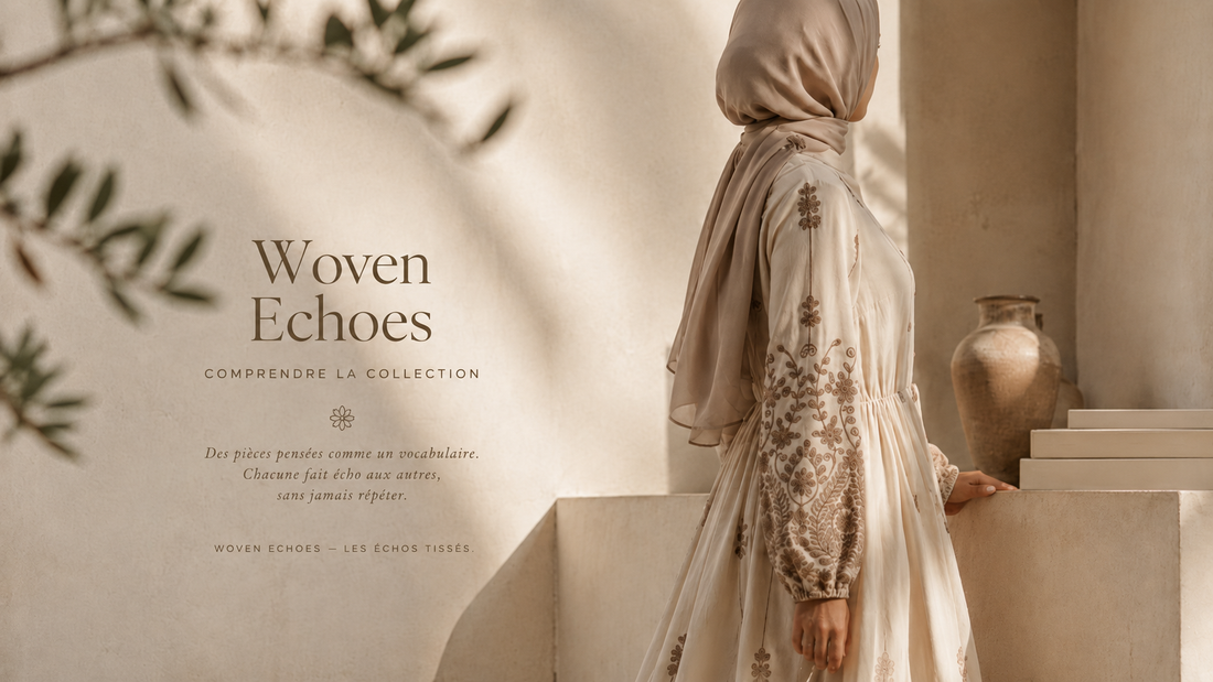 Woven Echoes — comprendre la collection