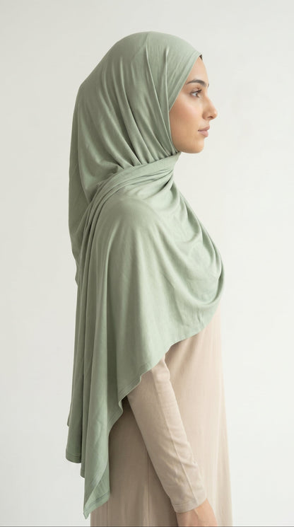 Hijab Jersey Bamboo - Sauge