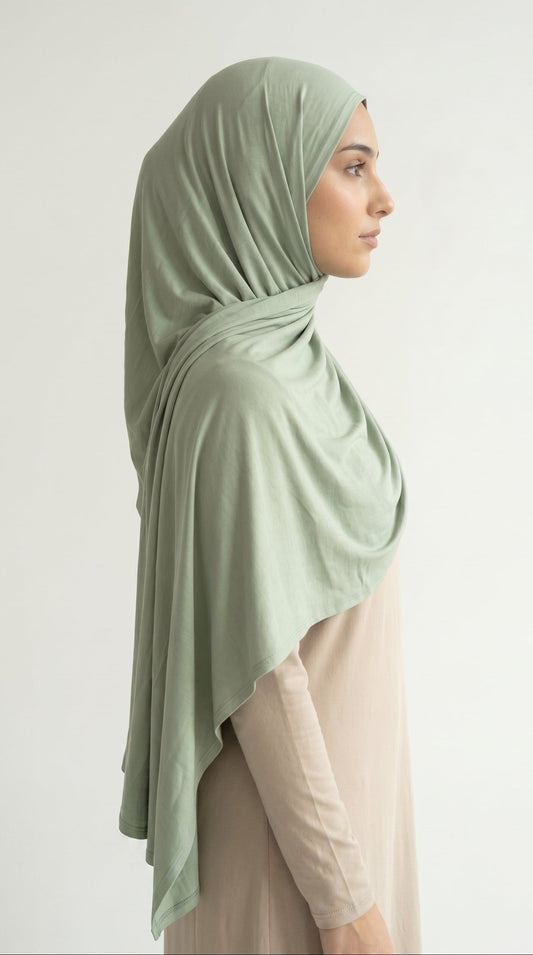 Hijab Jersey Bamboo - Sauge