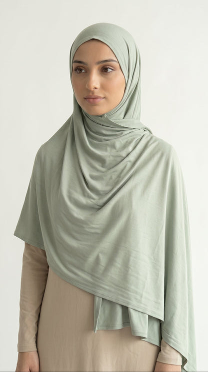 Hijab Jersey Bamboo - Sauge