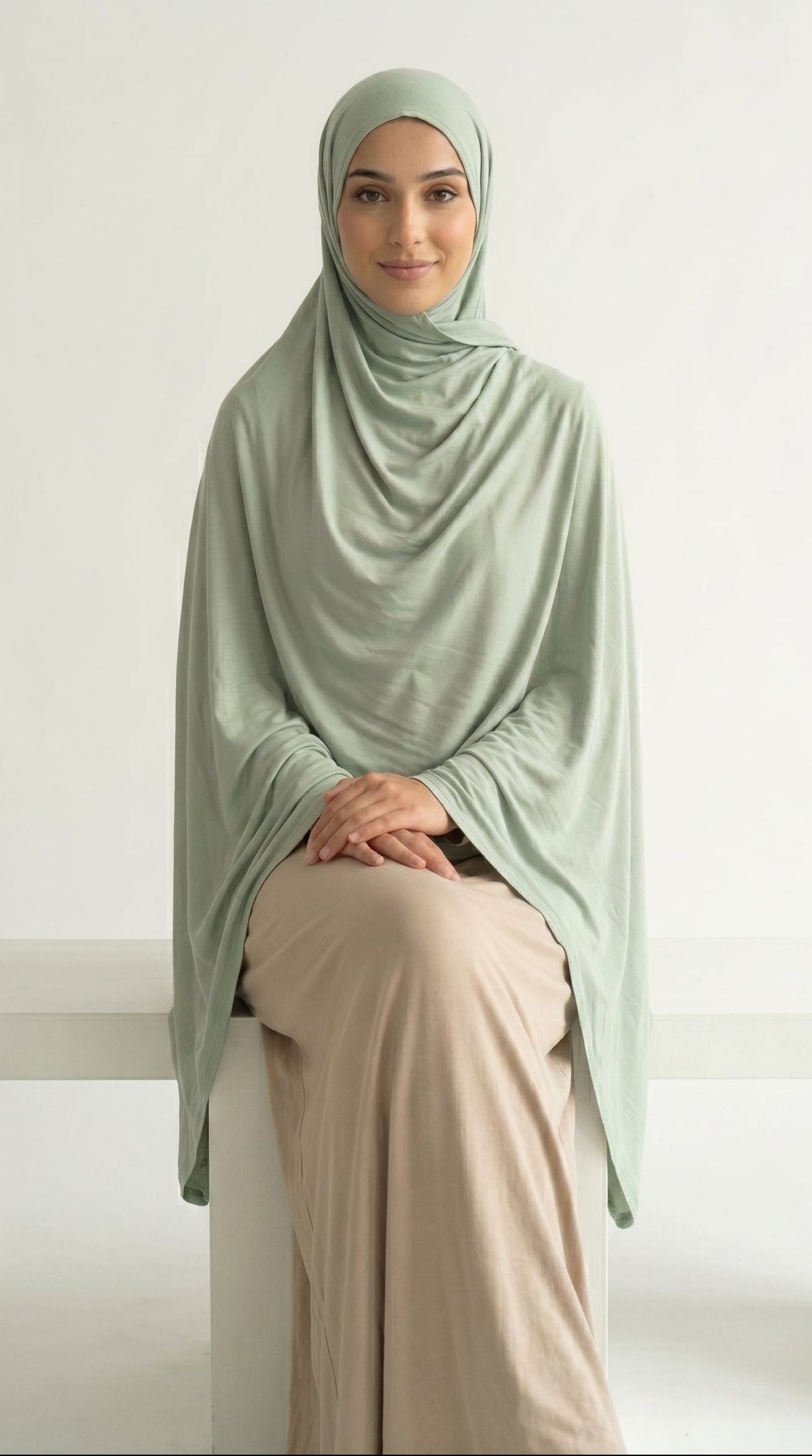 Hijab Jersey Bamboo - Sauge