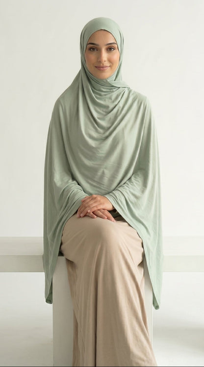 Hijab Jersey Bamboo - Sauge