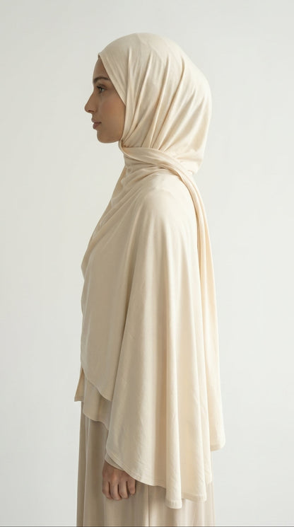 Hijab Jersey Bamboo - Vanille