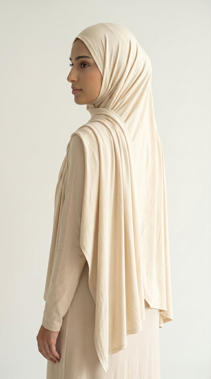Hijab Jersey Bamboo - Vanille