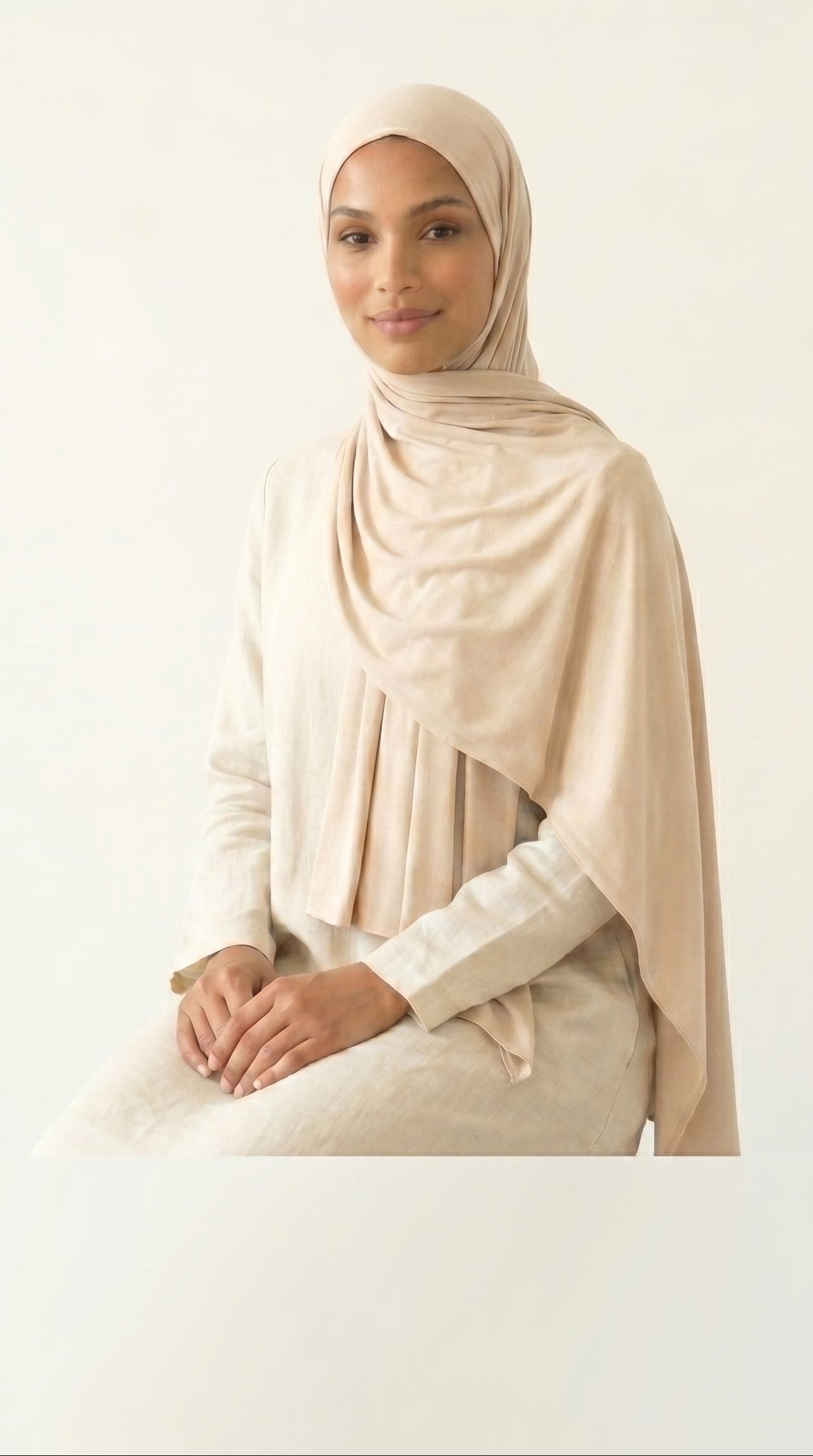 Hijab Air Soft - Beige Crème