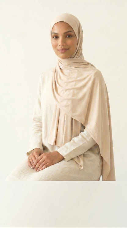 Hijab Air Soft - Beige Crème
