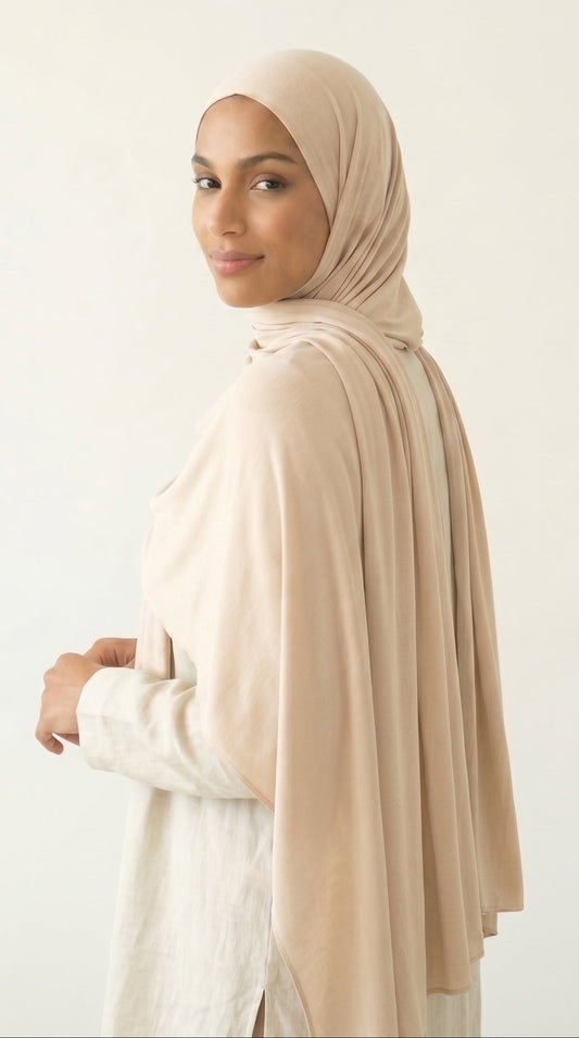 Hijab Air Soft - Beige Crème