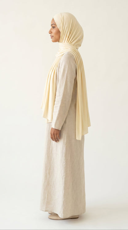 Hijab Air Soft - Jaune Pastel