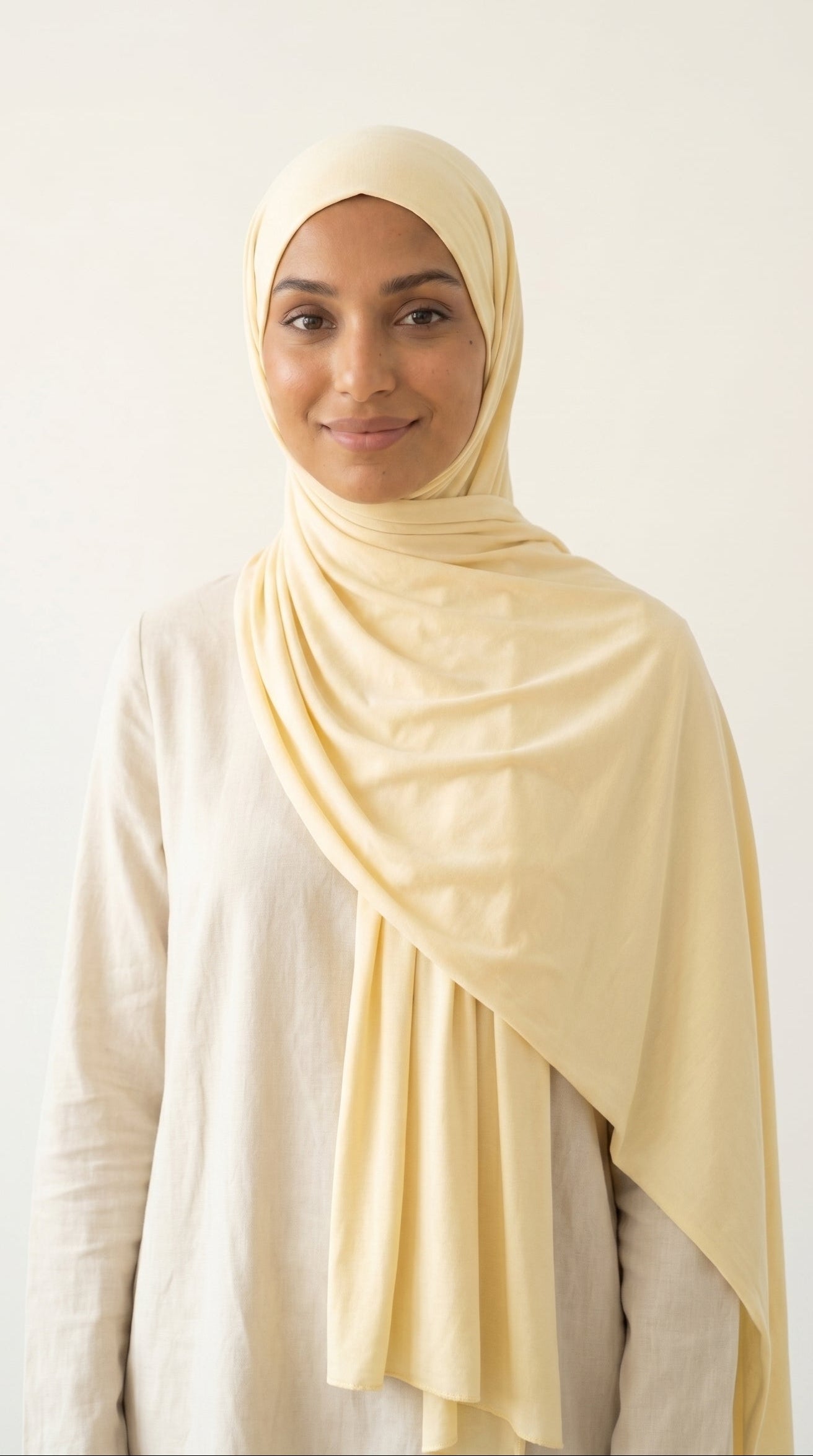 Hijab Air Soft - Jaune Pastel