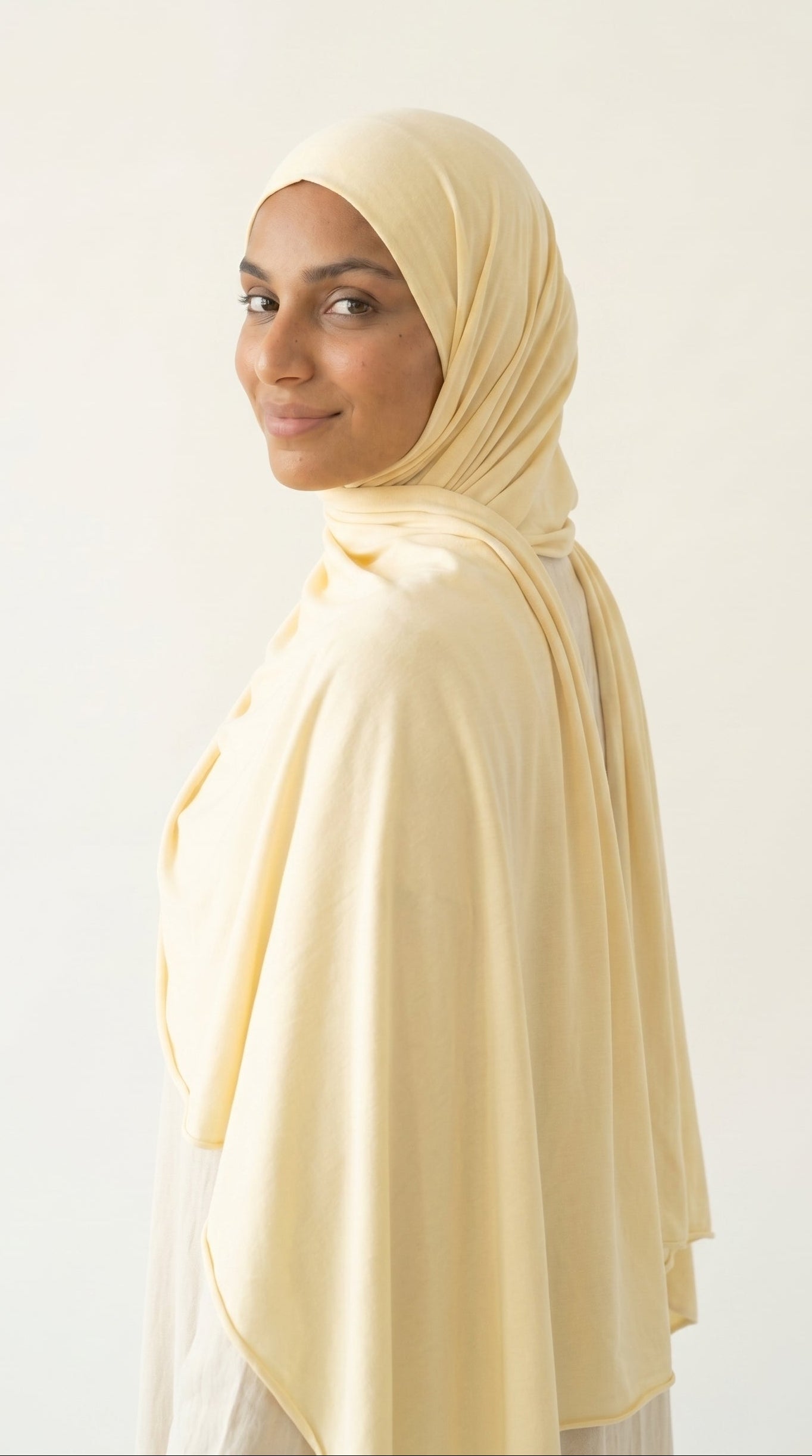 Hijab Air Soft - Jaune Pastel