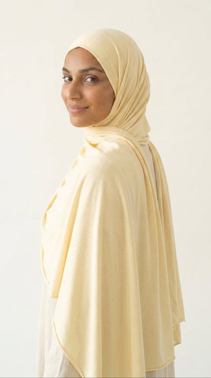 Hijab Air Soft - Jaune Pastel