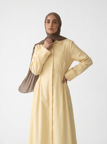 Robe Daisy Jaune Pastel, vue 2 sur 4