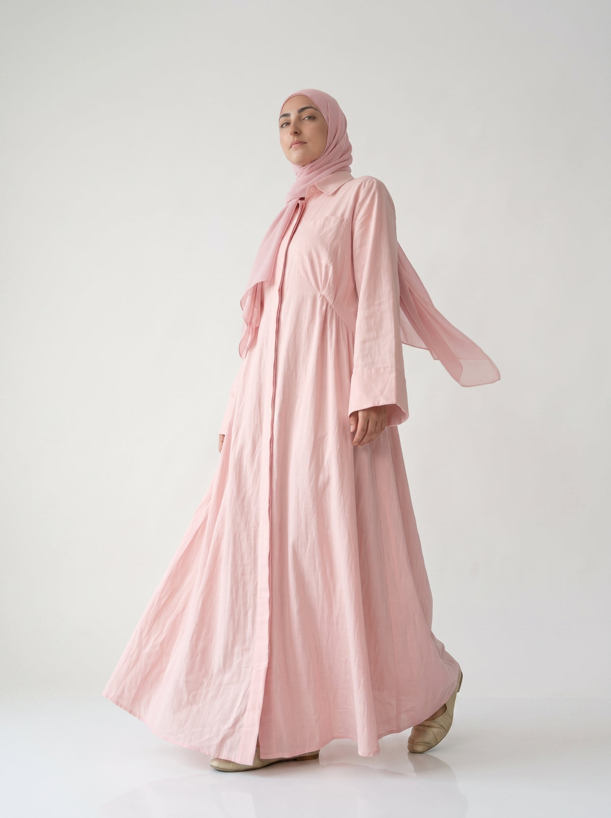 Robe Daisy Rose Blush, Nylon, Rayon, AÏKARA Paris