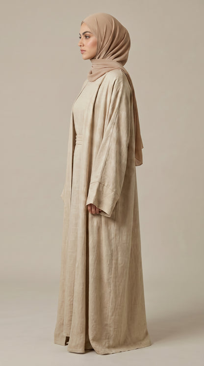 Abaya Dune Beige Sand — AÏKARA Paris