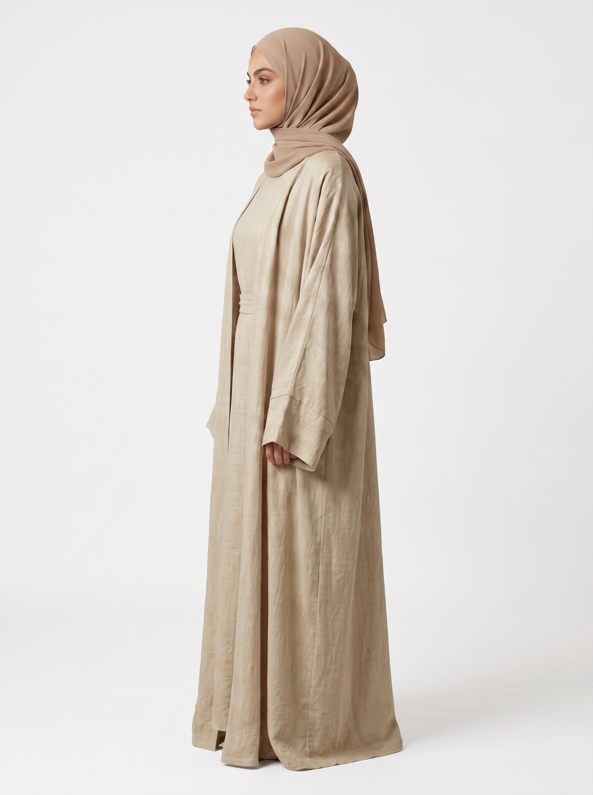 Abaya Dune Beige Sand, vue 3 sur 3