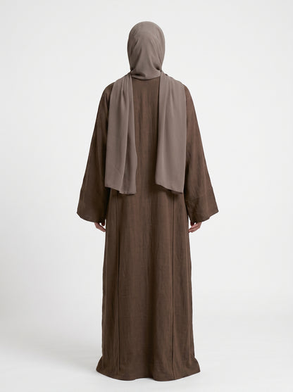 Abaya Dune Coffee, vue 3 sur 3