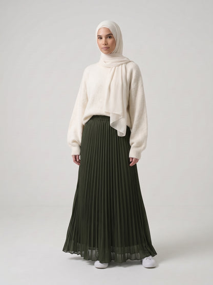 Jupe Pleated - Forest Kaki