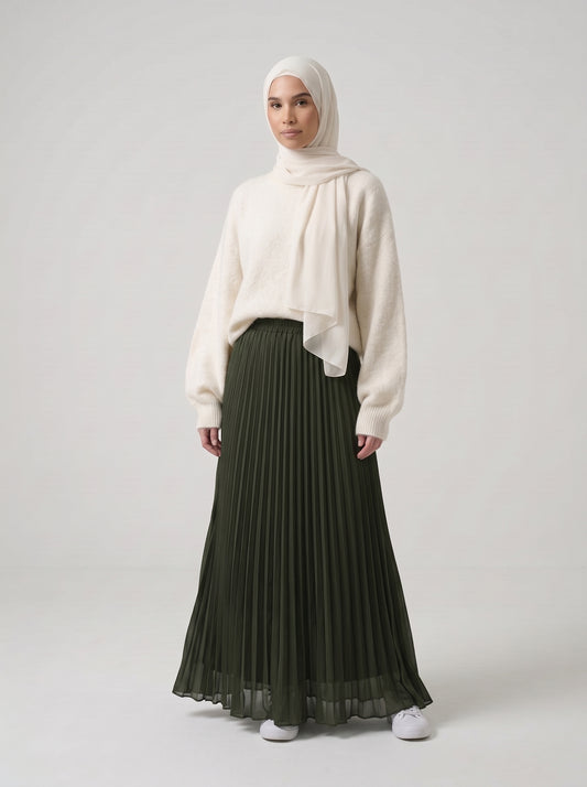 Jupe Pleated - Forest Kaki