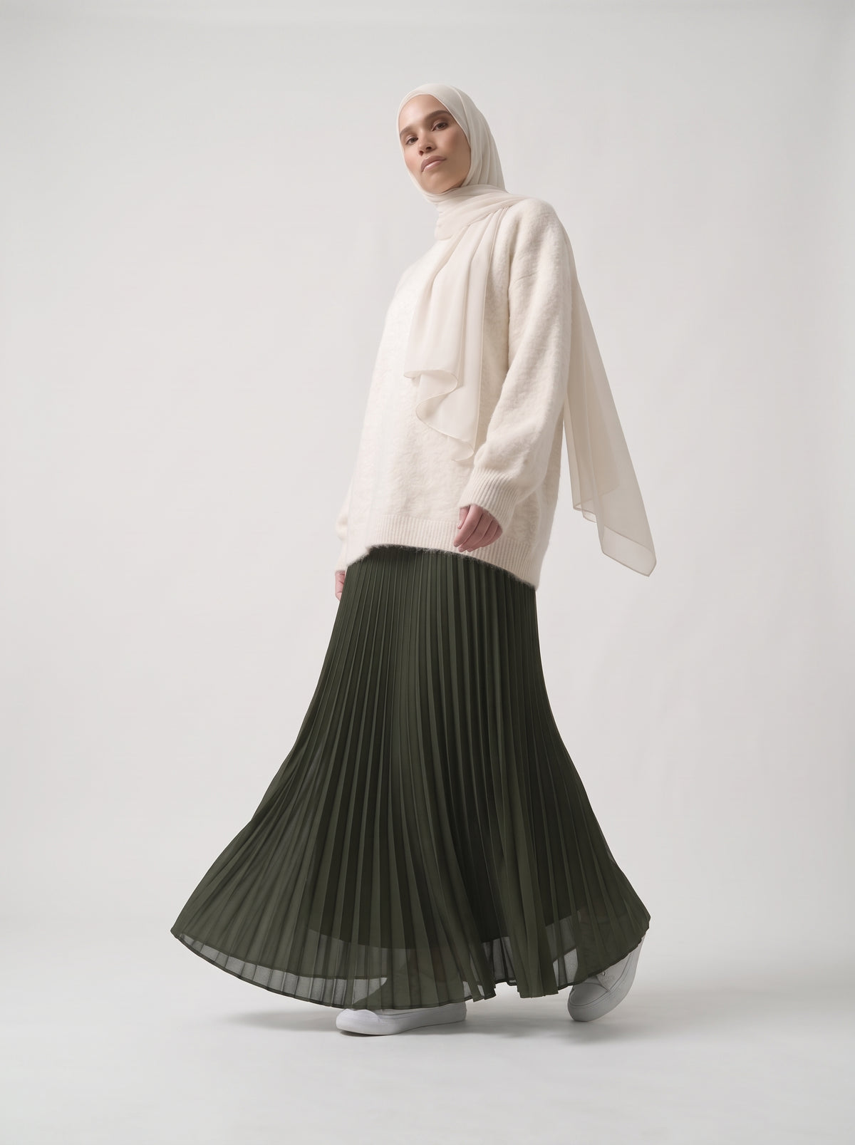 Jupe Pleated - Forest Kaki