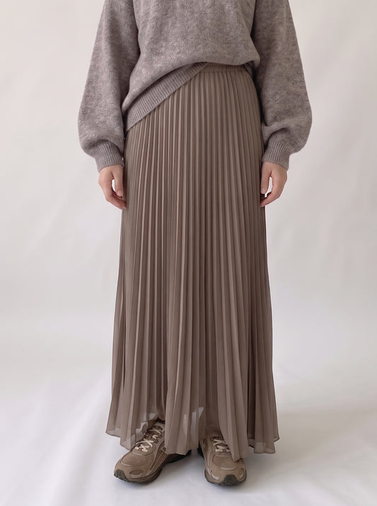 Jupe Pleated - Stone Taupe