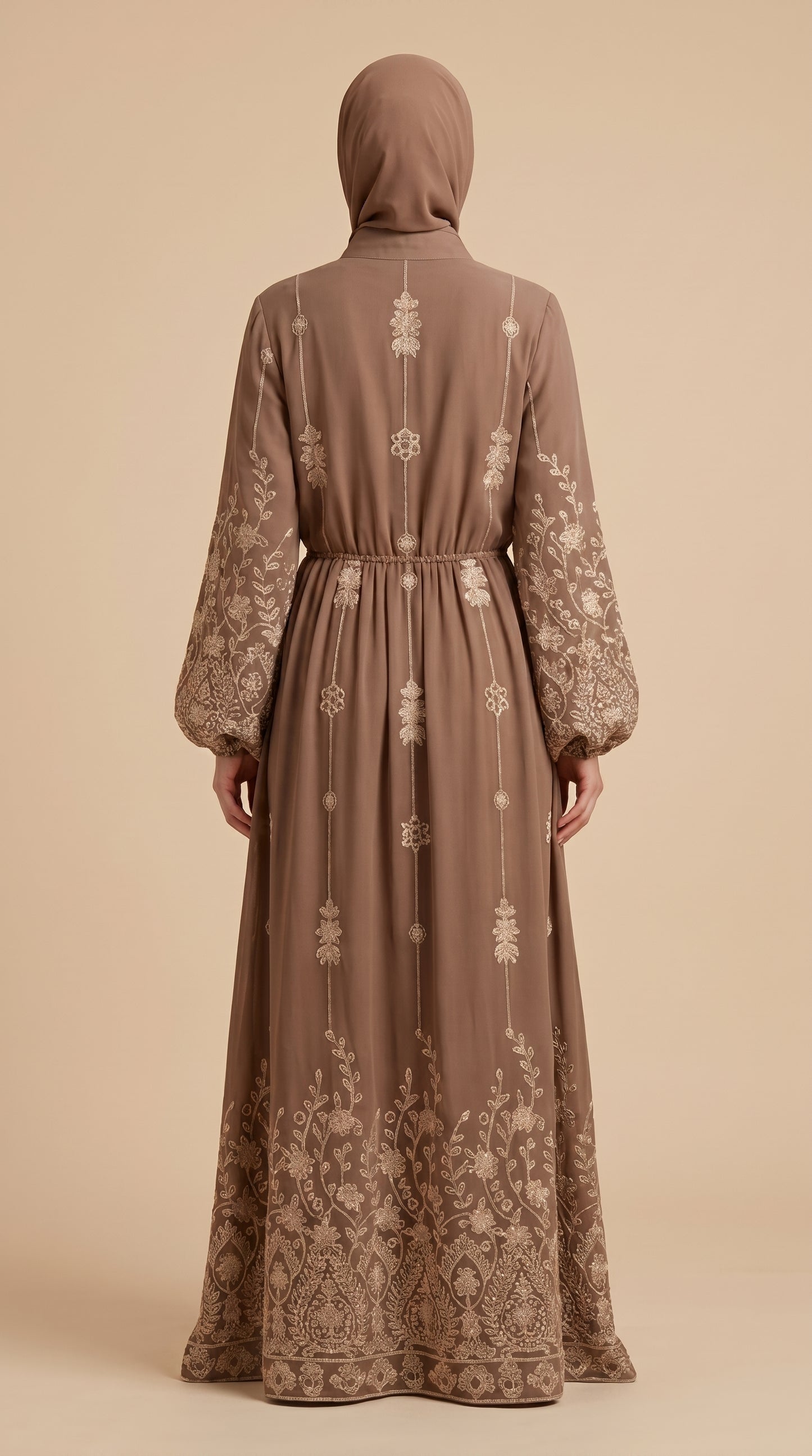 Robe Jasmine Cacao — AÏKARA Paris