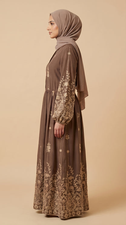 Robe Jasmine Cacao — AÏKARA Paris