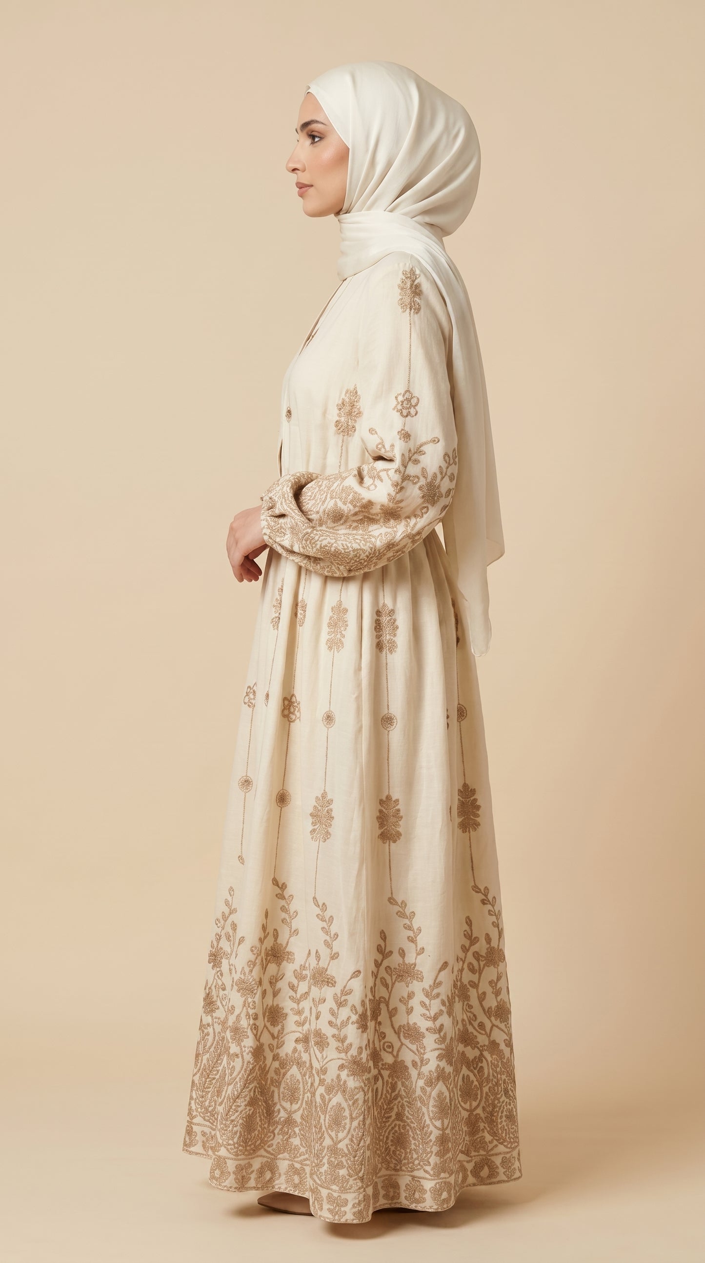 Robe Jasmine Ivoire — AÏKARA Paris