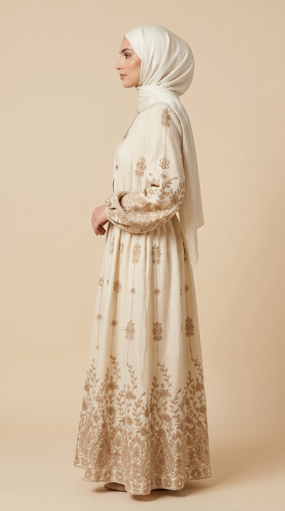 Robe Jasmine Ivoire — AÏKARA Paris