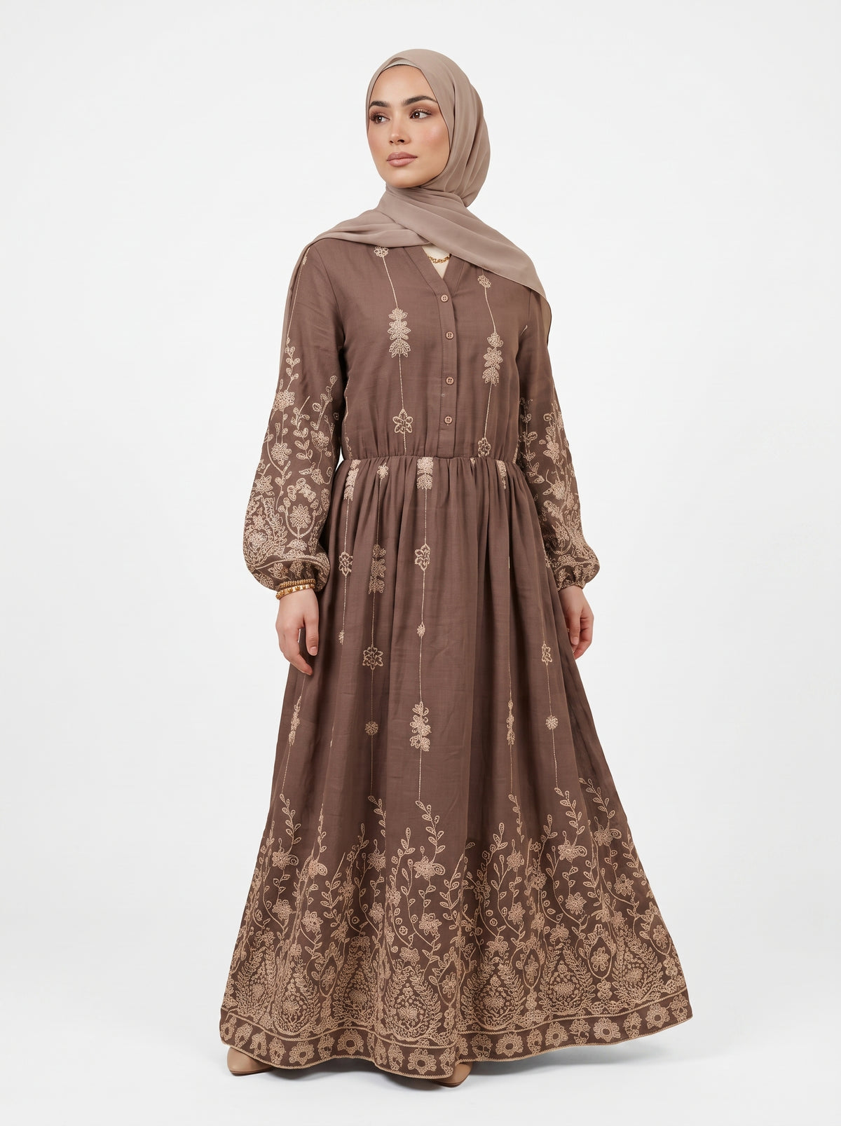 Robe Jasmine Cacao, vue 3 sur 4
