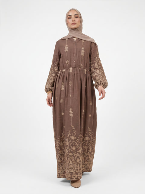 Robe Jasmine Cacao, AÏKARA Paris