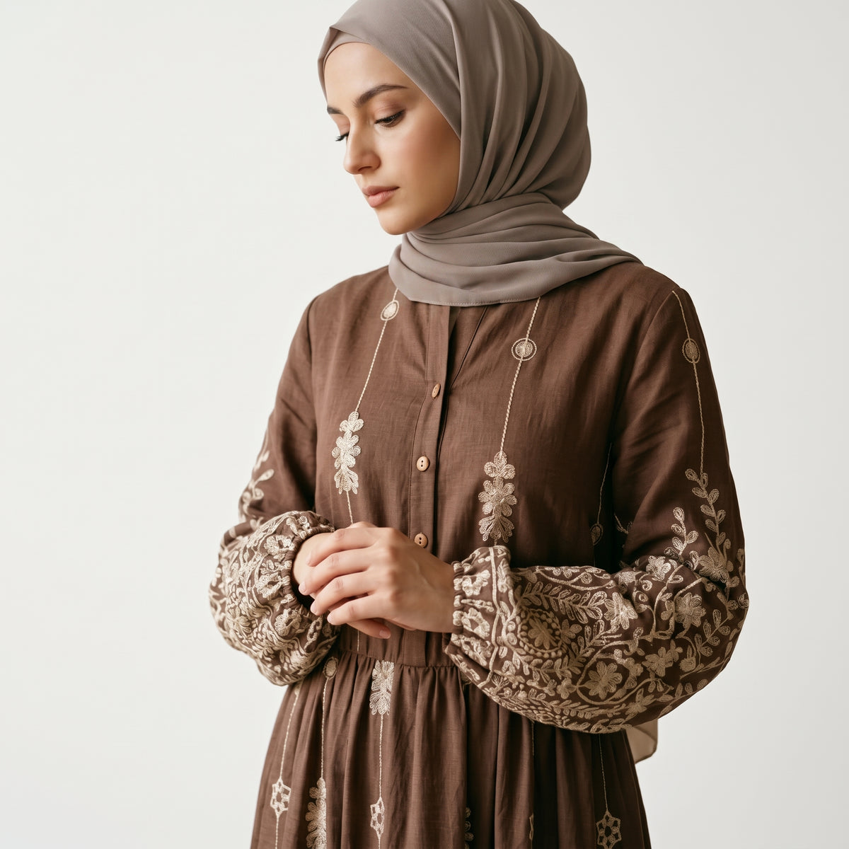 Robe Jasmine Cacao, vue 2 sur 4