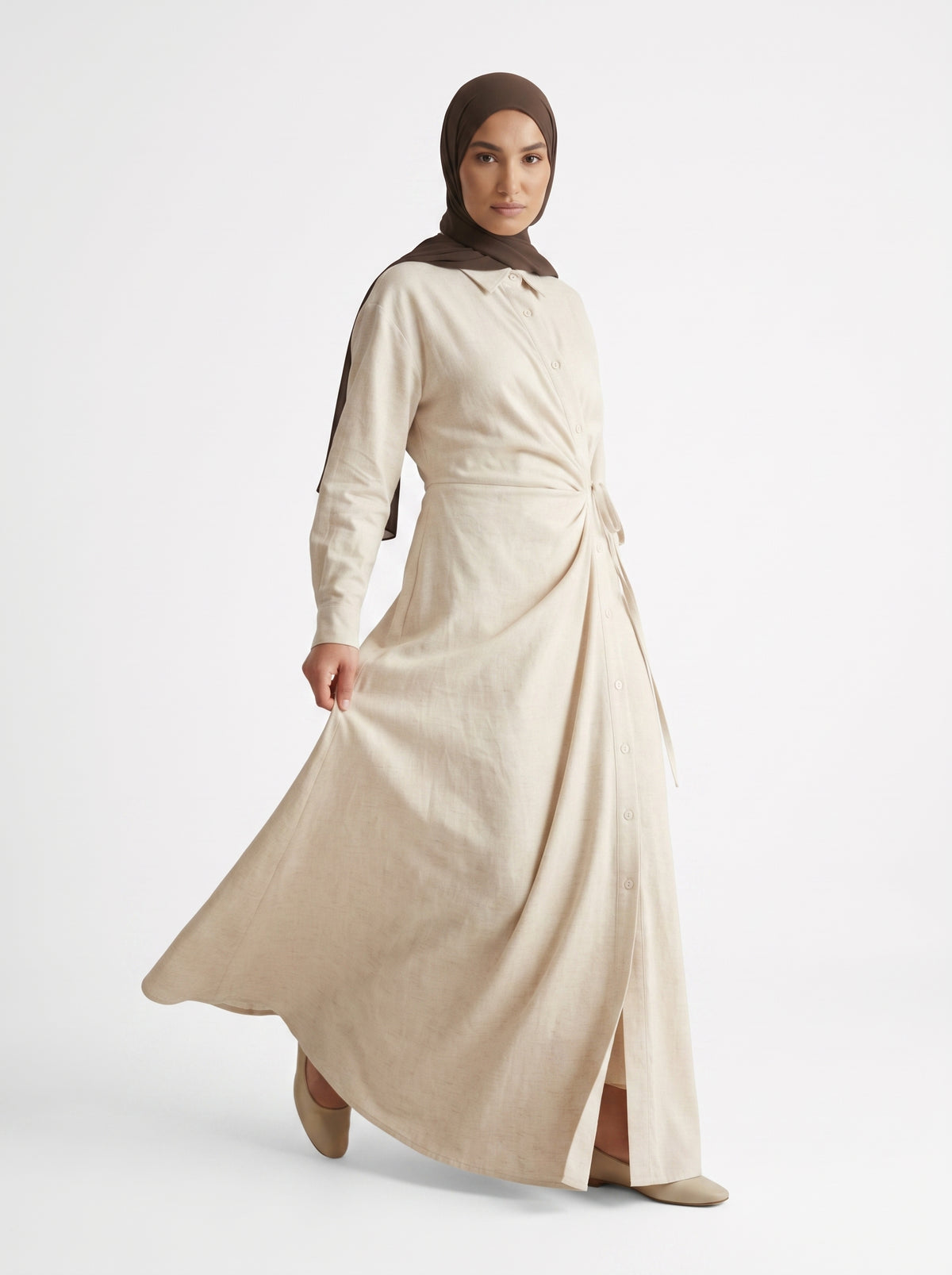 Robe Lily Crème, vue 2 sur 5