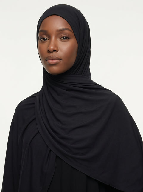 Hijab Jersey Liquid - Black — vue 3