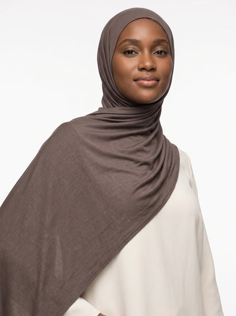Hijab Modal - Dusty Brown — AÏKARA Paris