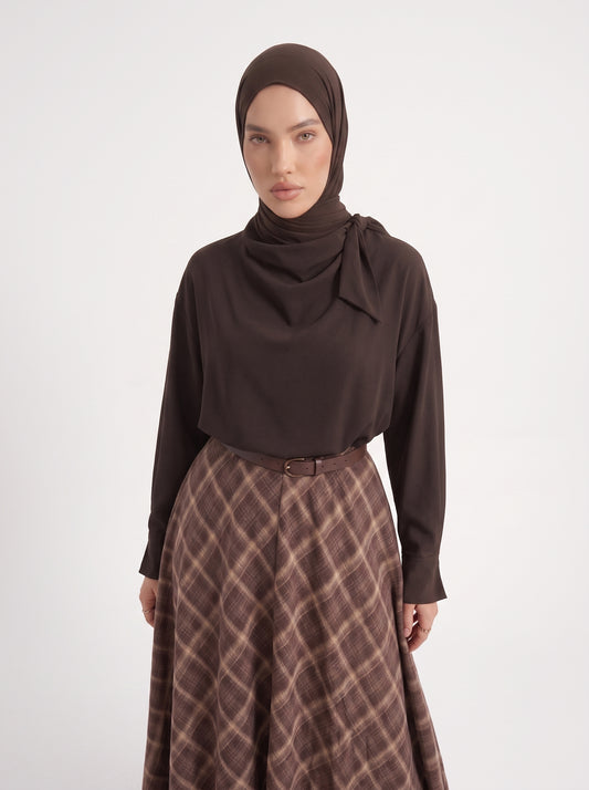 Blouse Noa - Coffee — vue 6