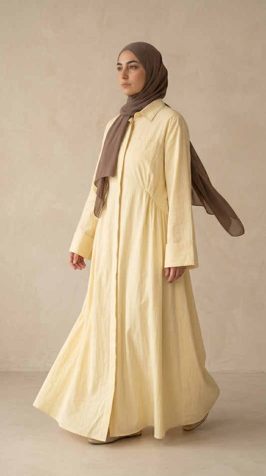 AÏKARA Paris — Robe Robe Daisy Jaune Pastel — vue 1/7