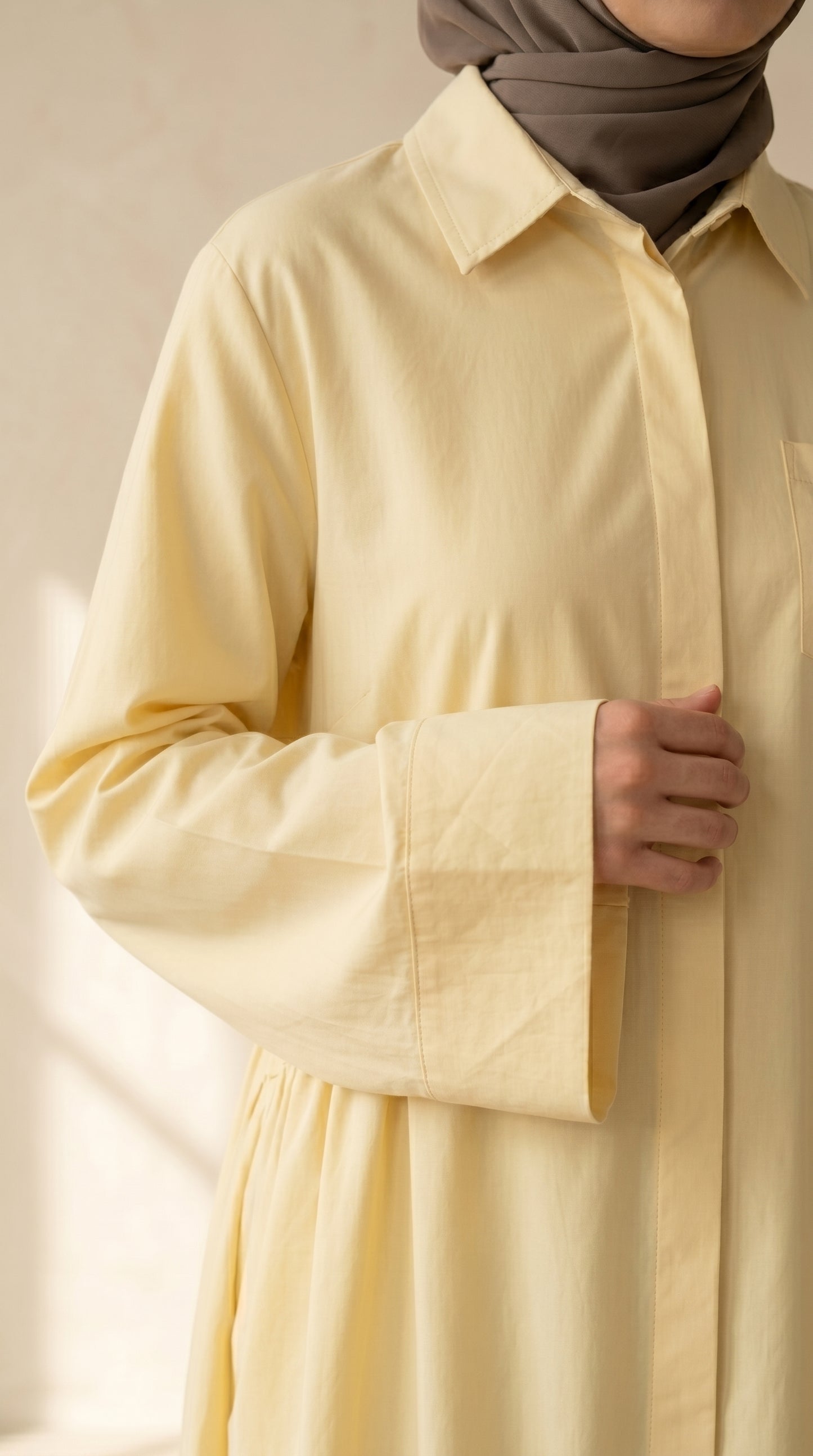 AÏKARA Paris — Robe Robe Daisy Jaune Pastel — vue 3/7