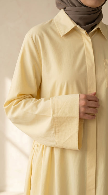 AÏKARA Paris — Robe Robe Daisy Jaune Pastel — vue 3/7