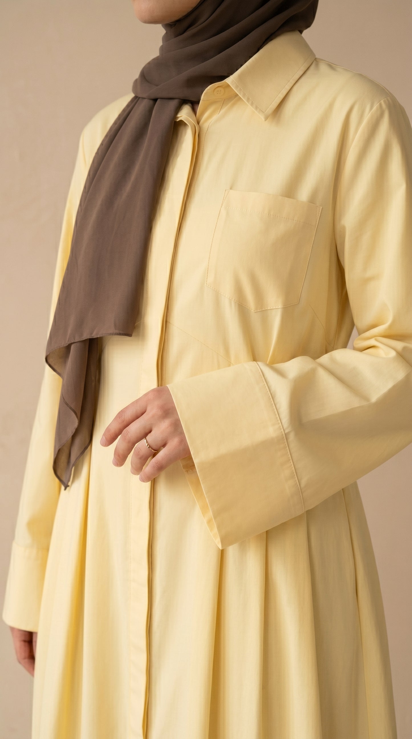 AÏKARA Paris — Robe Robe Daisy Jaune Pastel — vue 4/7