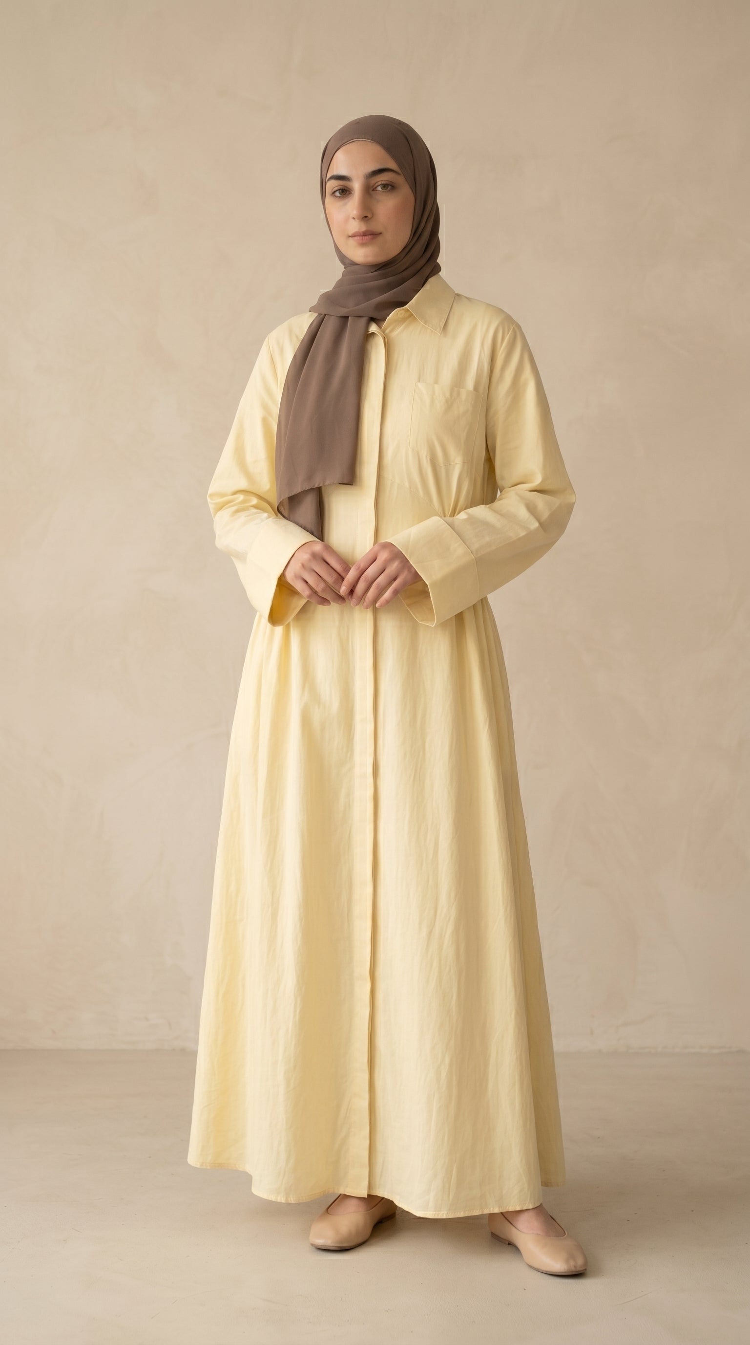AÏKARA Paris — Robe Robe Daisy Jaune Pastel — vue 5/7