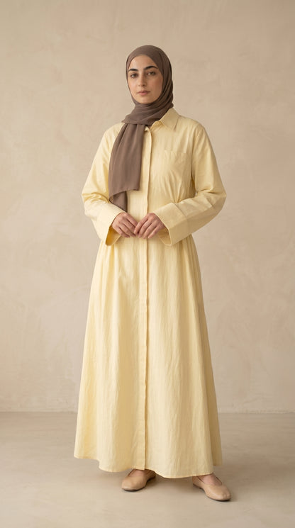 AÏKARA Paris — Robe Robe Daisy Jaune Pastel — vue 5/7