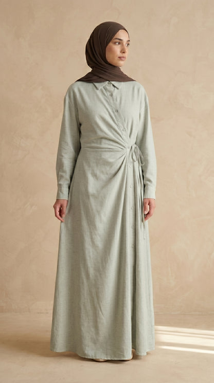 AÏKARA Paris — Robe Robe Lily Céladon — vue 1/5