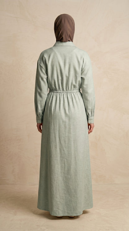 AÏKARA Paris — Robe Robe Lily Céladon — vue 3/5