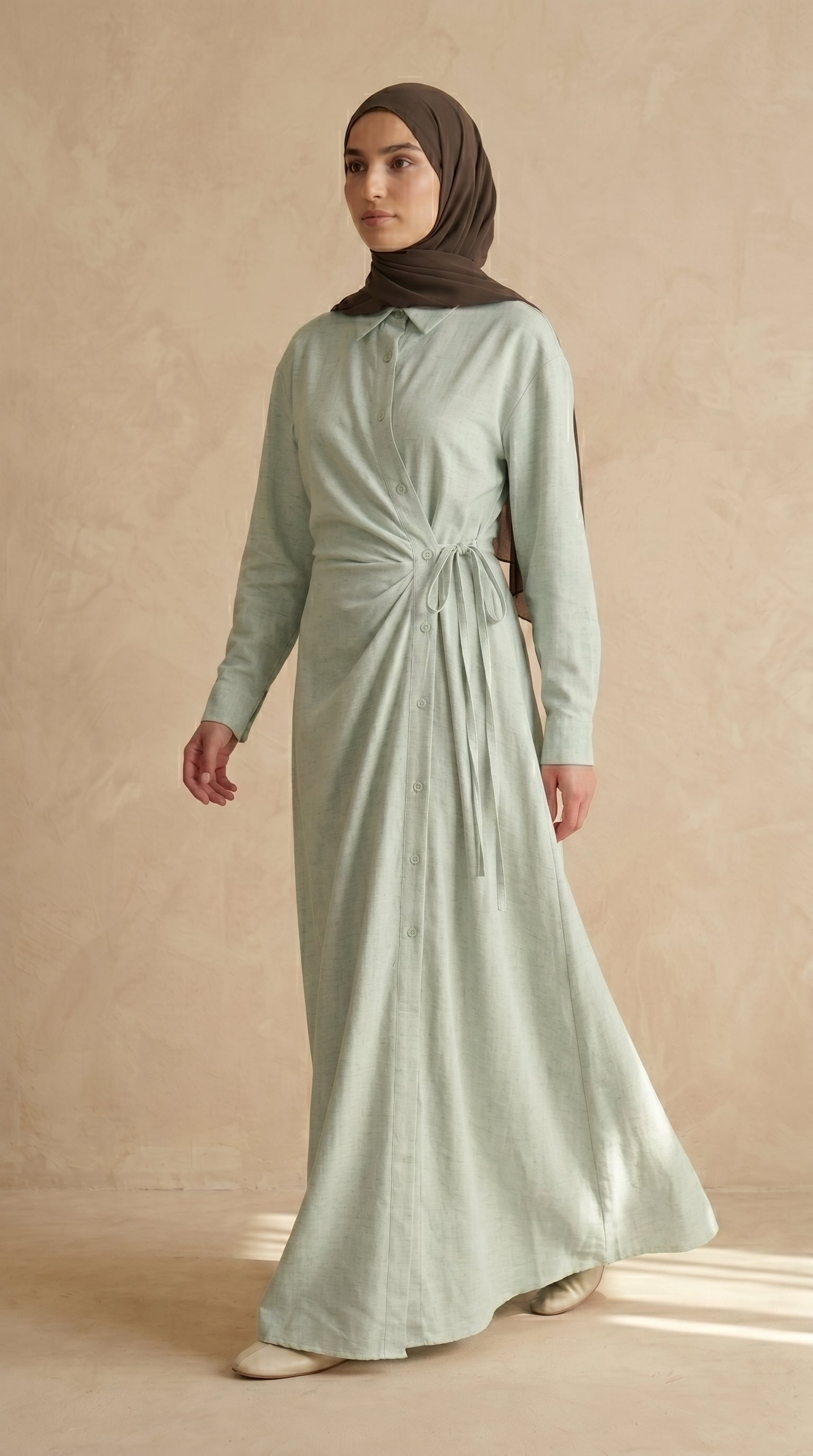 AÏKARA Paris — Robe Robe Lily Céladon — vue 5/5
