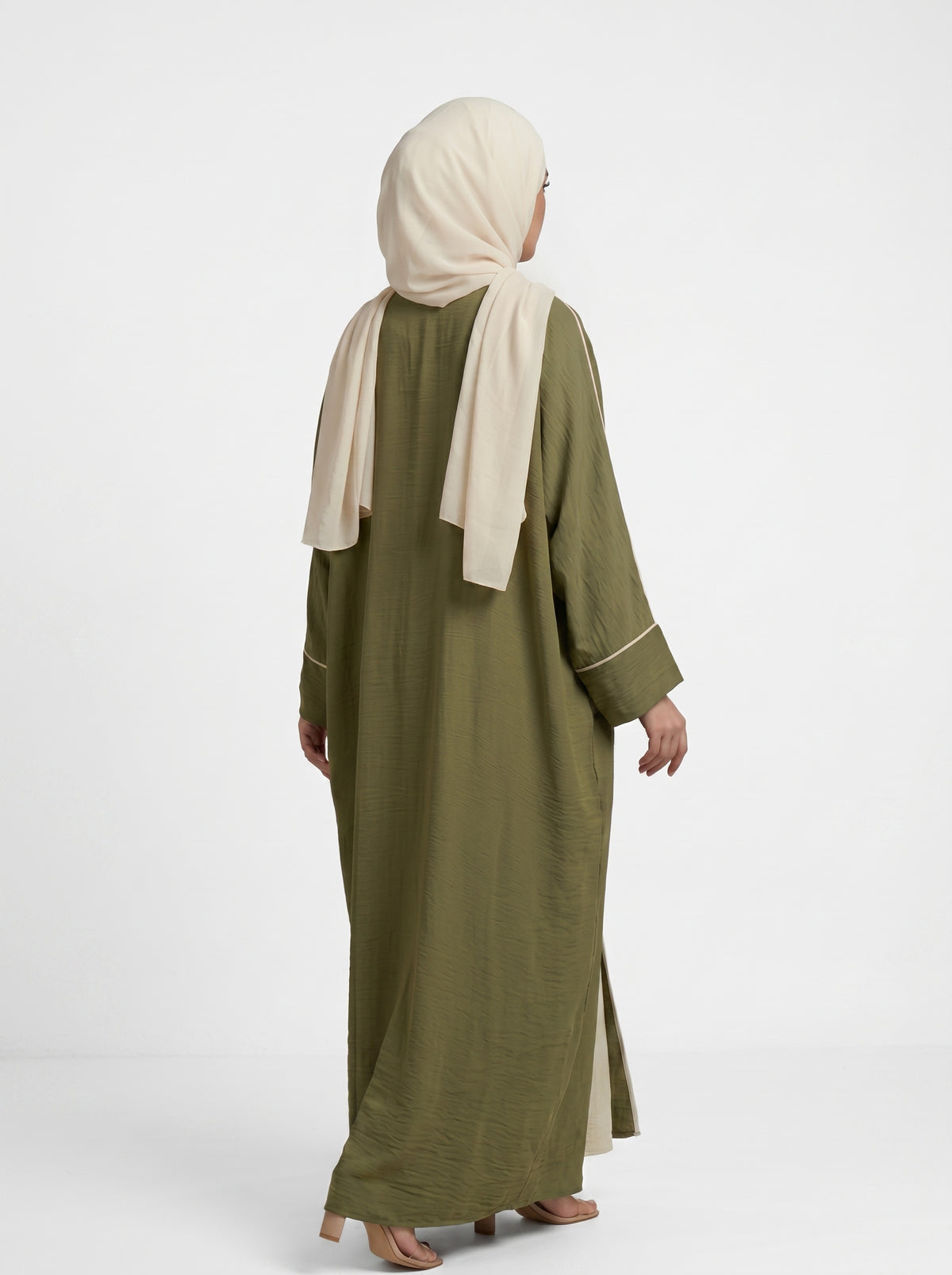 Abaya Weave Olive, vue 3 sur 4